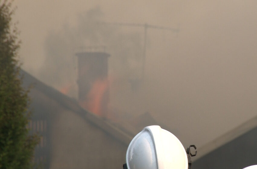  Znów duży pożar w tartaku w Grodźcu