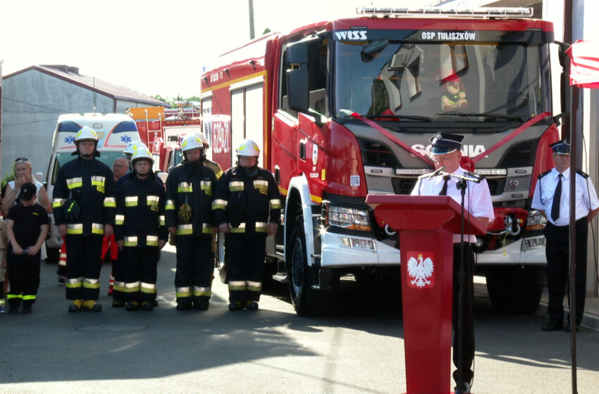  Relacja z poświecenia wozu strażackiego oraz odbioru inwestycji drogowej w Tuliszkowie
