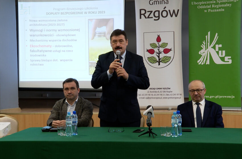  Minister Ryszard Bartosik w Rzgowie o sytuacji w rolnictwie