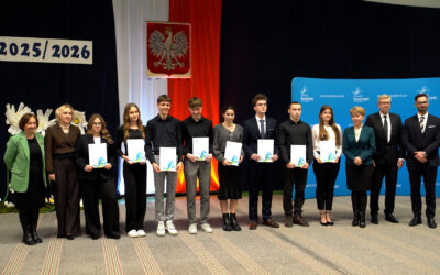 Docenieni za talent i pracę - stypendia Starosty Konińskiego w Żychlinie